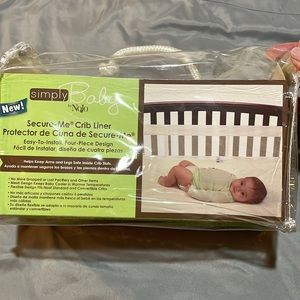 Simply Baby Secure-Me Pink Crib Liner